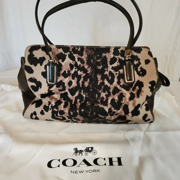 Coach Madison Kimberly Carryall Women's Bag - Brown and Black - Picture 2 of 13